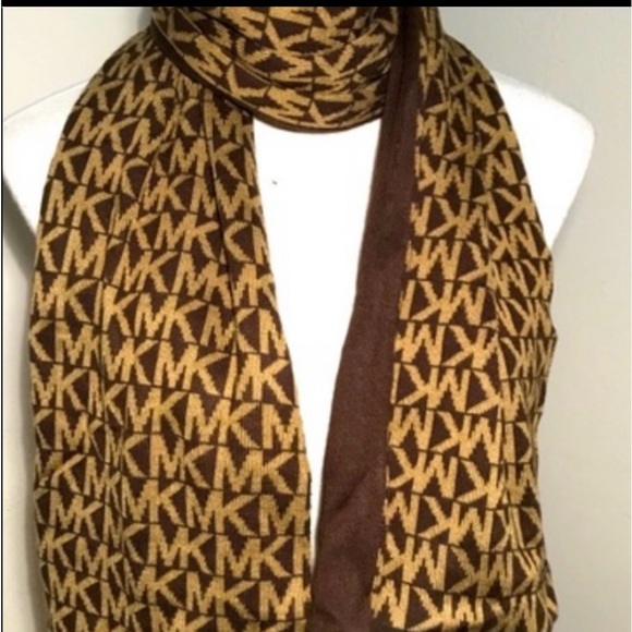 Michael Kors Brown Polyester Scarf